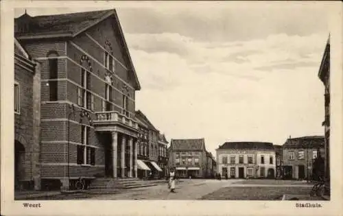 Ak Weert Limburg Niederlande, Rathaus