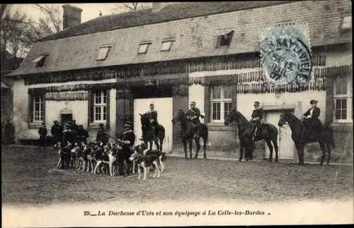 Ak La Celle les Bordes Yvelines, La Duchesse d'Uzes et son equipage