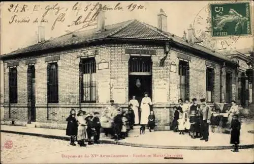 Ak Paris XV, Avenue Félix Faure, Dispensaire du XVe Arr., Fondation Maire Chauvière