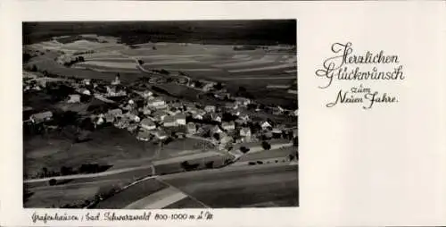 Ak Grafenhausen im Schwarzwald,  bad. Schwarzwald 800-1000 m. M, Herzlichen Glückwunsch zum Ne...