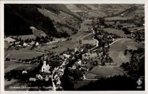 Ak Glottertal im Schwarzwald, Ortsansicht, vom Flugzeug aus