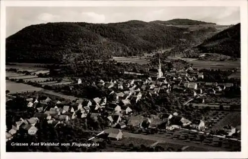 Ak Grießen im Klettgau Baden, Fliegeraufnahme