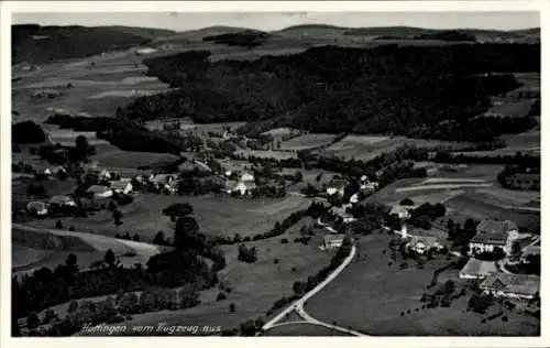 Ak Hottingen Zürich Stadt Schweiz, Hottingen vom Flugzeug aus, Gasthaus u. Pension z. Sonne, P...