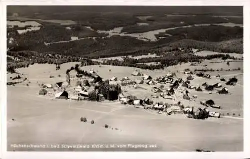 Ak Höchenschwand im Schwarzwald, Fliegeraufnahme, Winter