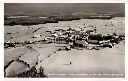 Ak Höchenschwand im Schwarzwald, Fliegeraufnahme, Winter