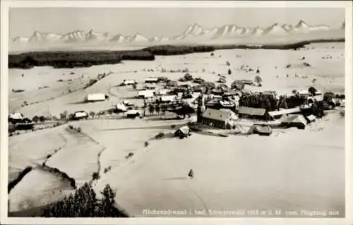 Ak Höchenschwand im Schwarzwald, Fliegeraufnahme, Winter