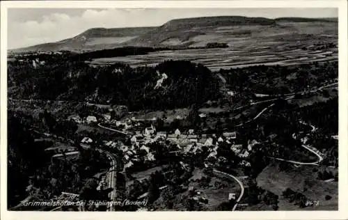 Ak Grimmelshofen Stühlingen im Schwarzwald Baden, Schwarzwald, Grimmelshofen, Häuser, Fluss, F...