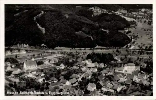 Ak Hausen-Raitbach Schopfheim Baden, Fliegeraufnahme