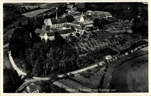 Ak Solms an der Lahn Hessen, Fürstliches Hofgut Kloster Altenberg, Fliegeraufnahme