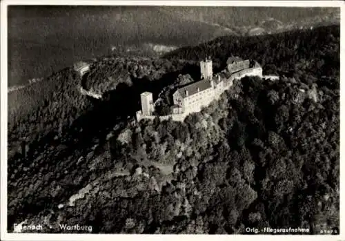 Ak Lutherstadt Eisenach in Thüringen, Wartburg, Fliegeraufnahme