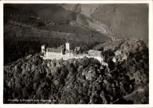 Ak Lutherstadt Eisenach in Thüringen, Wartburg, Fliegeraufnahme