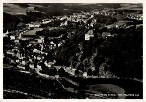 Ak Hirschberg an der Saale, Fliegeraufnahme