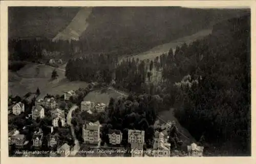 Ak Friedrichroda im Thüringer Wald, Fliegeraufnahme