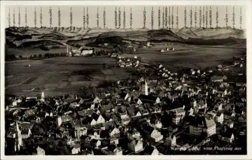 Ak Wangen im Allgäu, Fliegeraufnahme
