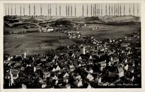Ak Wangen im Allgäu, Fliegeraufnahme
