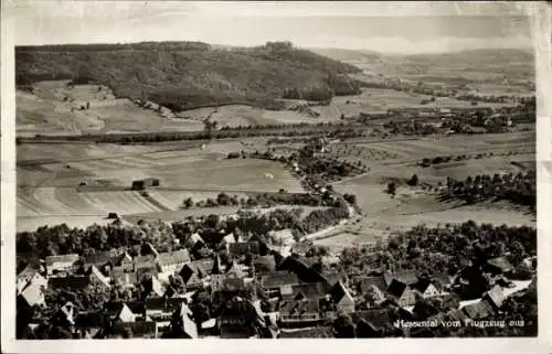 Ak Hessental Schwäbisch Hall in Württemberg, Einkorn, Schloss Comburg, Fliegeraufnahme