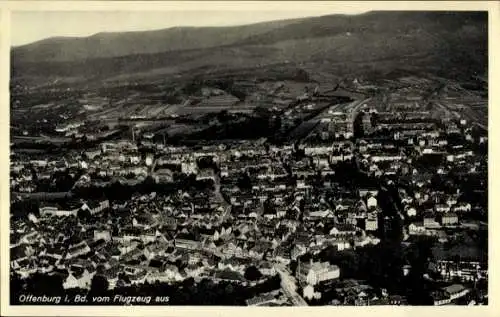 Ak Offenburg in Baden Schwarzwald, Fliegeraufnahme