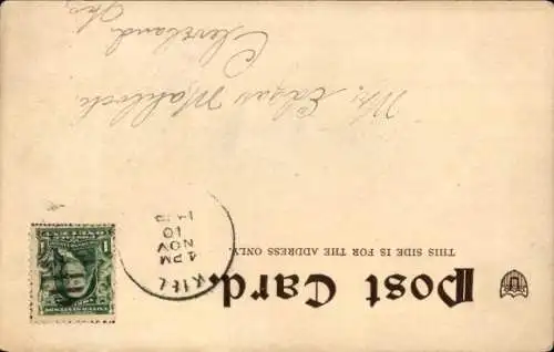 Künstler Ak Greiner, M., Gemaltes Porträt einer Frau, Hut, Blumen