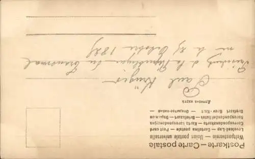 Ak Präsident Krüger, Portrait