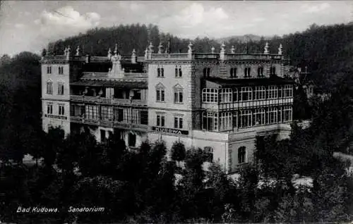 Ak Kudowa Zdrój Bad Kudowa Schlesien, Sanatorium