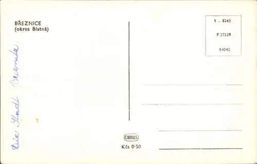 Ak Březnice Bresnitz Mittelböhmen, Gesamtansicht