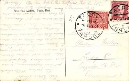 Ak Německá Mokrá Ukraine, Gesamtansicht