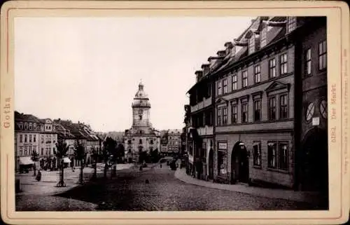 Kabinettfoto Gotha in Thüringen, Markt