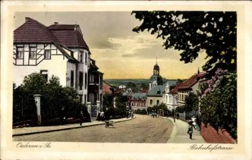 Ak Oederan Sachsen, Bahnhofstraße