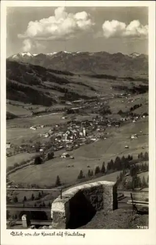 Ak Bad Hindelang im Oberallgäu, Blick von der Kanzel auf Hindelang