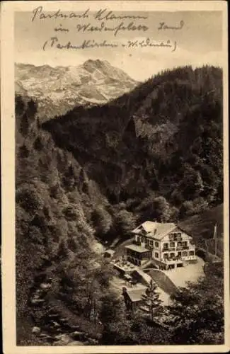 Ak Herxheim am Berg in Rheinland-Pfalz, Partnachklamm, Gasthof Partnachklamm, 