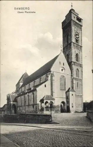 Ak Bamberg in Oberfranken, zeigt die Obere Pfarrkirche in Bamberg