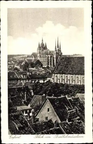 Ak Erfurt in Thüringen, Blick vom Bartholomäusturm