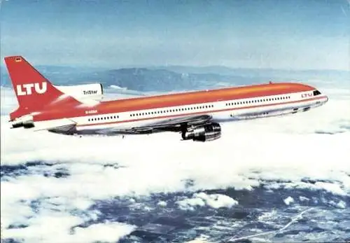 Ak Deutsches Passagierflugzeug LTU TriStar Lockheed L 1011-1, D-AERP