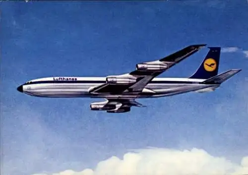 Ak Deutsches Passagierflugzeug, Lufthansa, Boeing 707 Intercontinental Jet