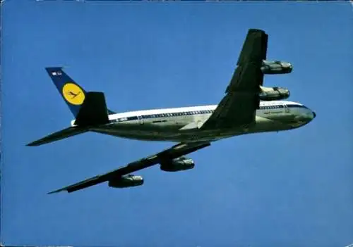 Ak Passagierflugzeug Lufthansa, Boeing 707 Intercontinental Jet