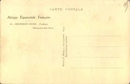 Ak Afrique Equatoriale Francaise, Oubanghui Chari, Coiffures