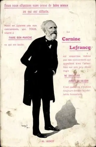 Ak La Carnine Lefrancq, Politiker Alexandre Ribot, Portrait