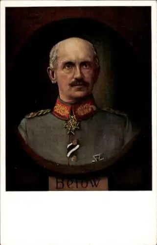 Künstler Ak Ulmer, F., General Otto von Below, Portrait