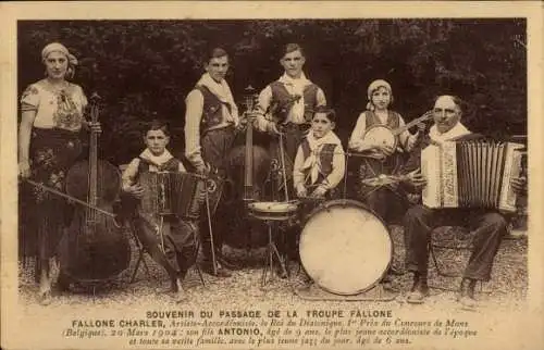 Ak La Troupe Fallone, Cello, Akkordeon, Violine, Schlagzeug