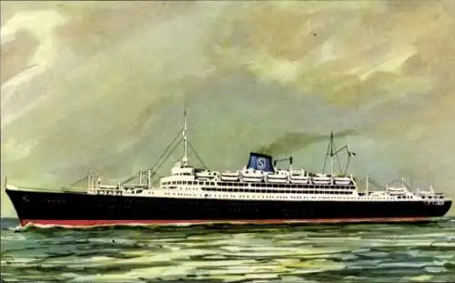 Künstler Ak MV Caribia, Siosa Line