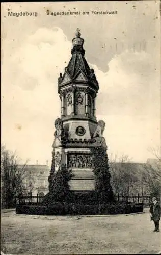 Ak Magdeburg an der Elbe, Siegesdenkmal am Fürstenwall