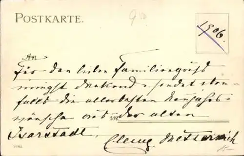 Künstler Litho Kley, Heinrich, München Bayern, Petersturm und Münchner Kindl
