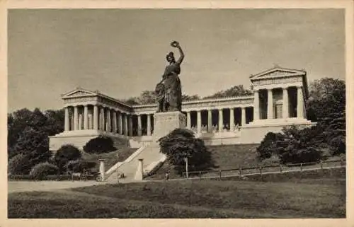 Ak München, Bavaria, Ruhmeshalle