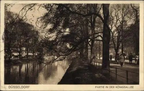 Ak Düsseldorf am Rhein, Königsallee