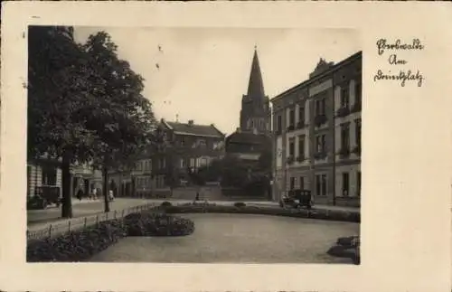 Ak Eberswalde im Kreis Barnim, Dreieckplatz