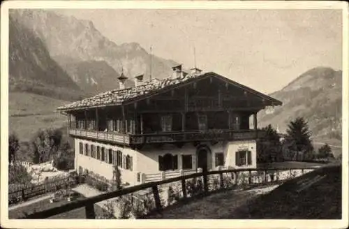 Ak Marktschellenberg Markt Schellenberg in Oberbayern, Ferienheim für Handel und Industrie