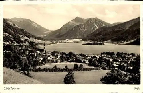 Ak Schliersee in Oberbayern, Panorama