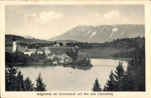 Ak Höglwörth Anger im Rupertiwinkel Oberbayern, Panorama