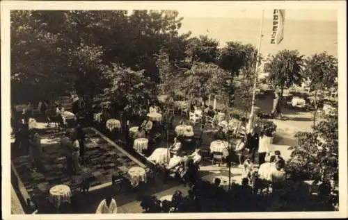 Ak Ostseebad Bansin auf Usedom, Kurhaus, Terrasse