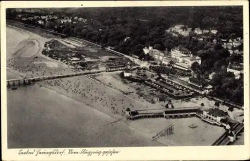 Ak Ostseebad Heringsdorf auf Usedom, Fliegeraufnahme